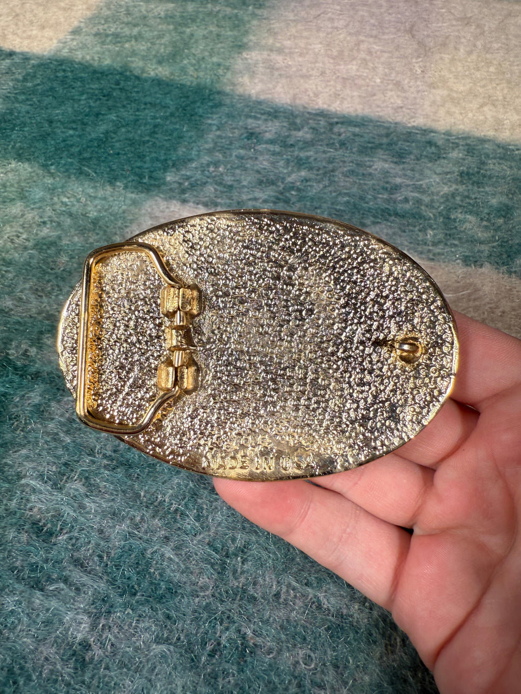 Vintage Fish Wood Belt Buckle