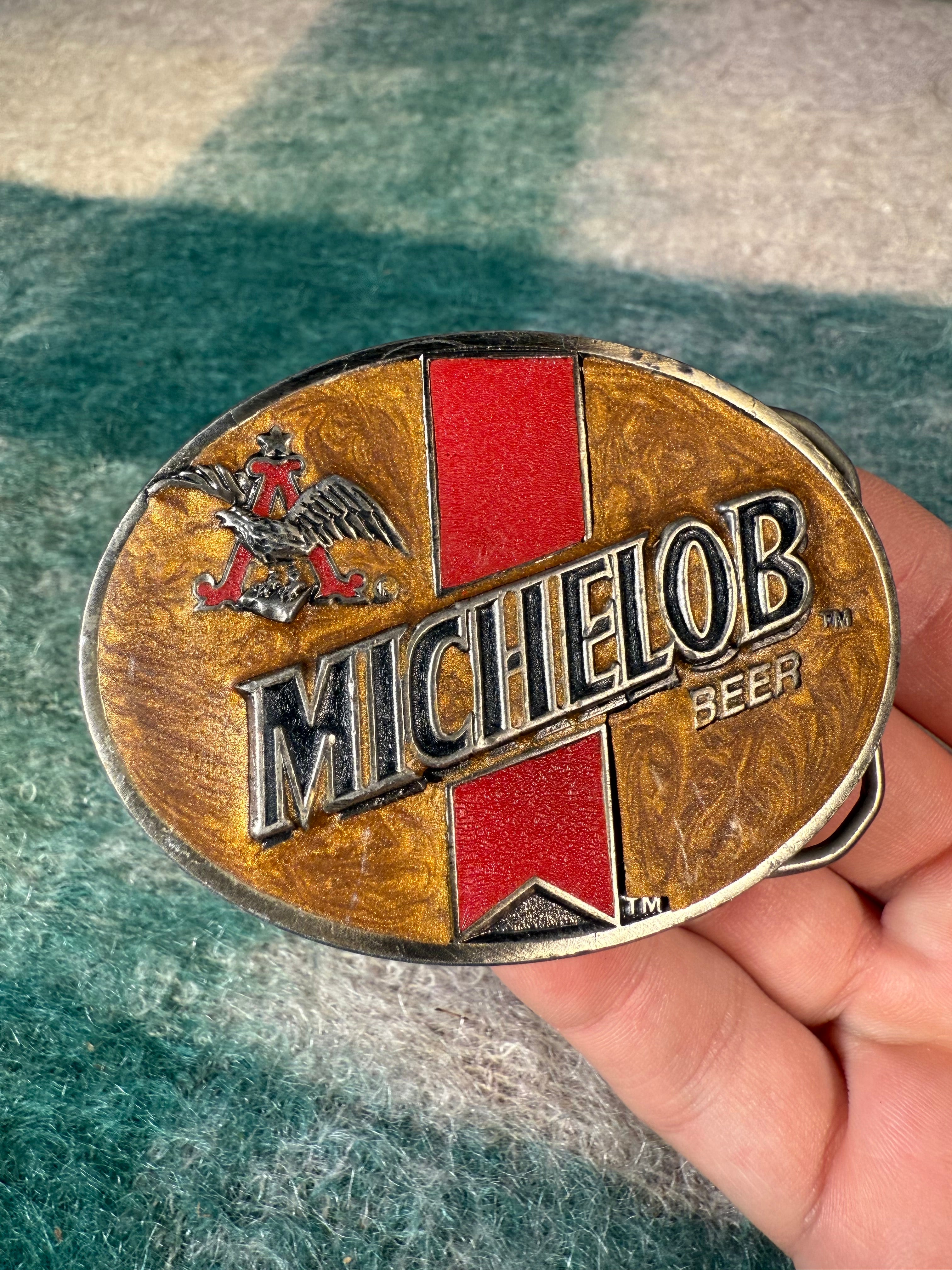 Vintage Michelob Beer Belt Buckle