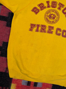True Vintage Bristol Fire Co Champion Short Sleeve Sweatshirt (19x24.5)