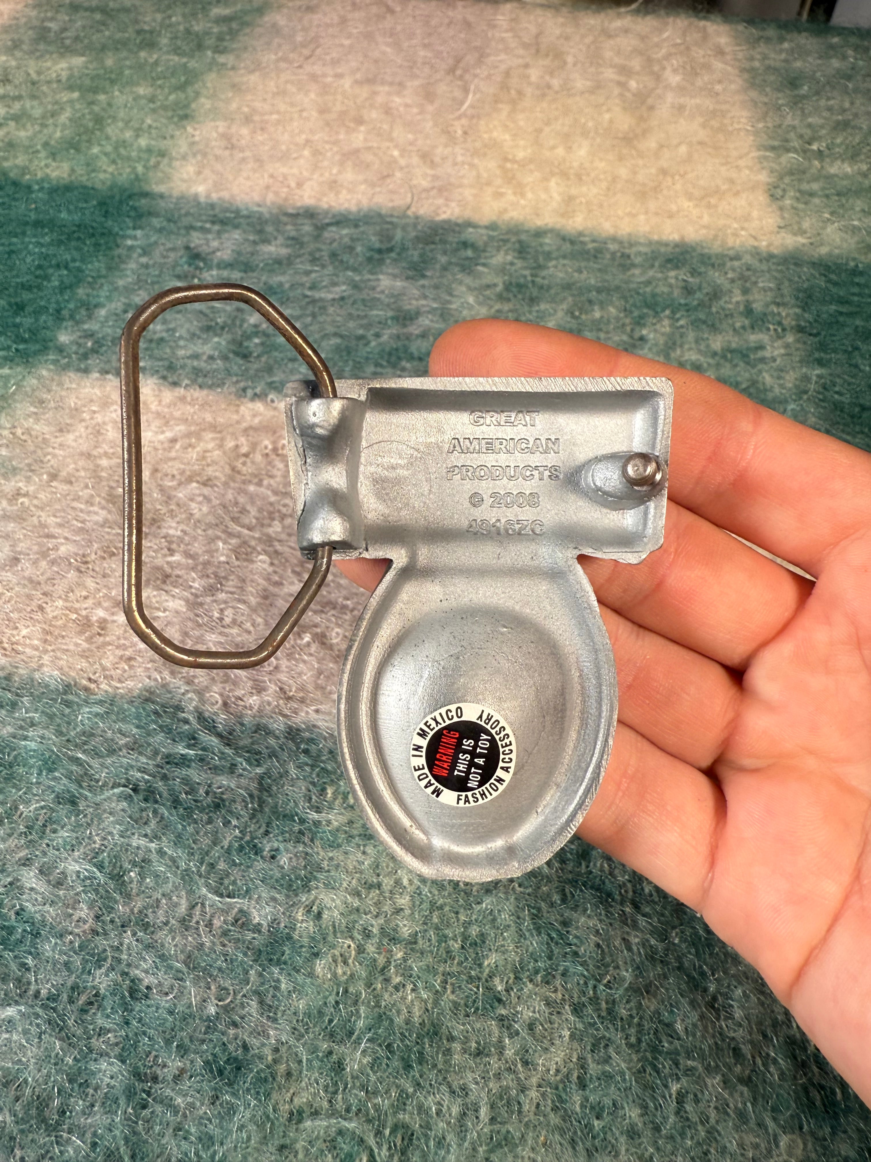 2000s Toilet Belt Buckle