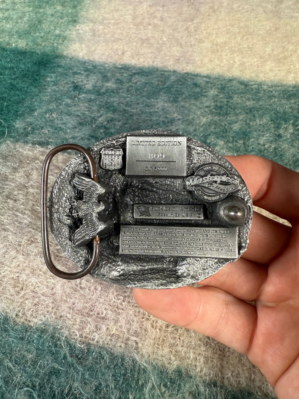 Vintage Bikers of the World Motorcycle Belt Buckle