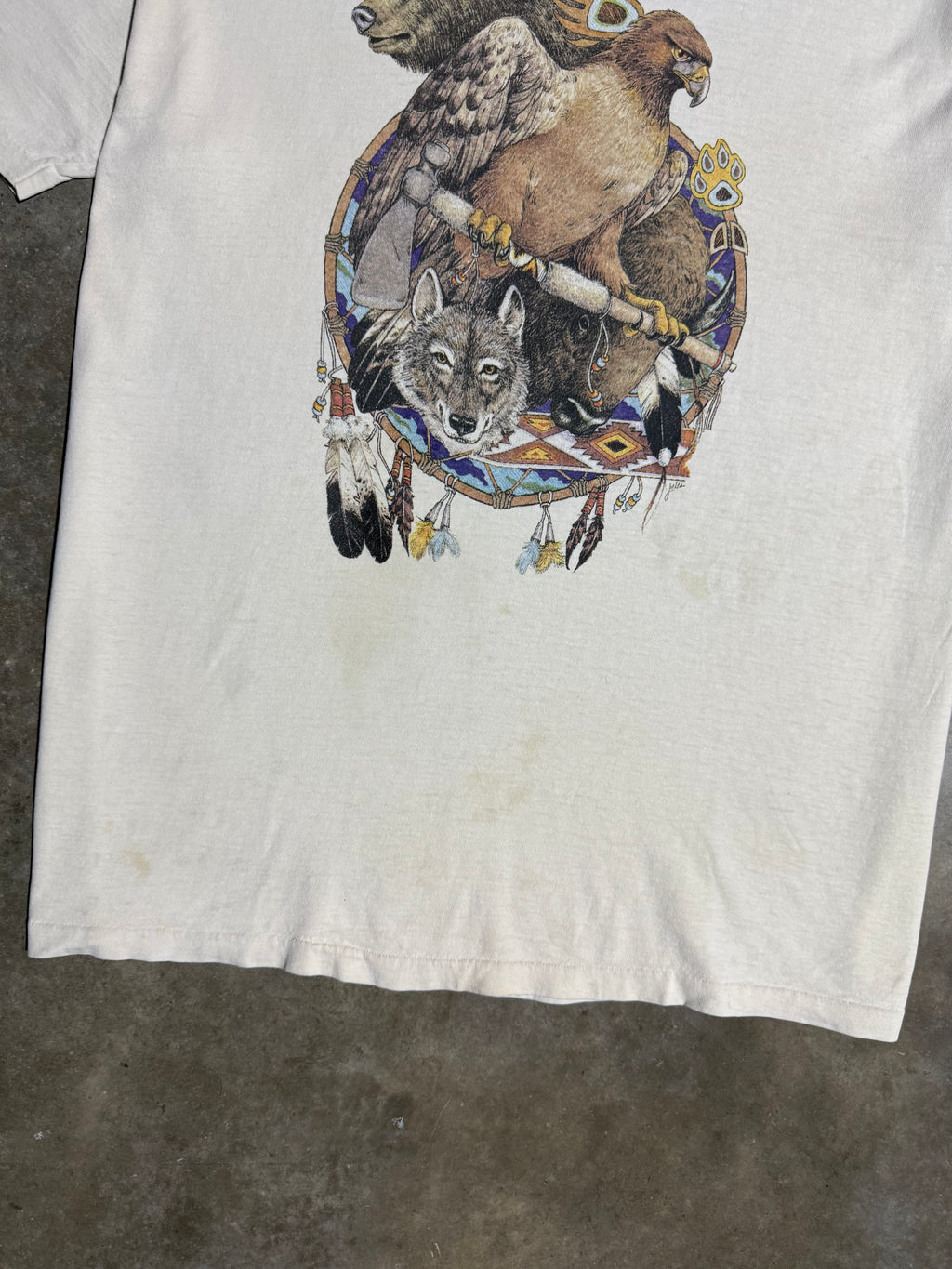 Vintage 90s Nature Dream Catcher Shirt (XL)