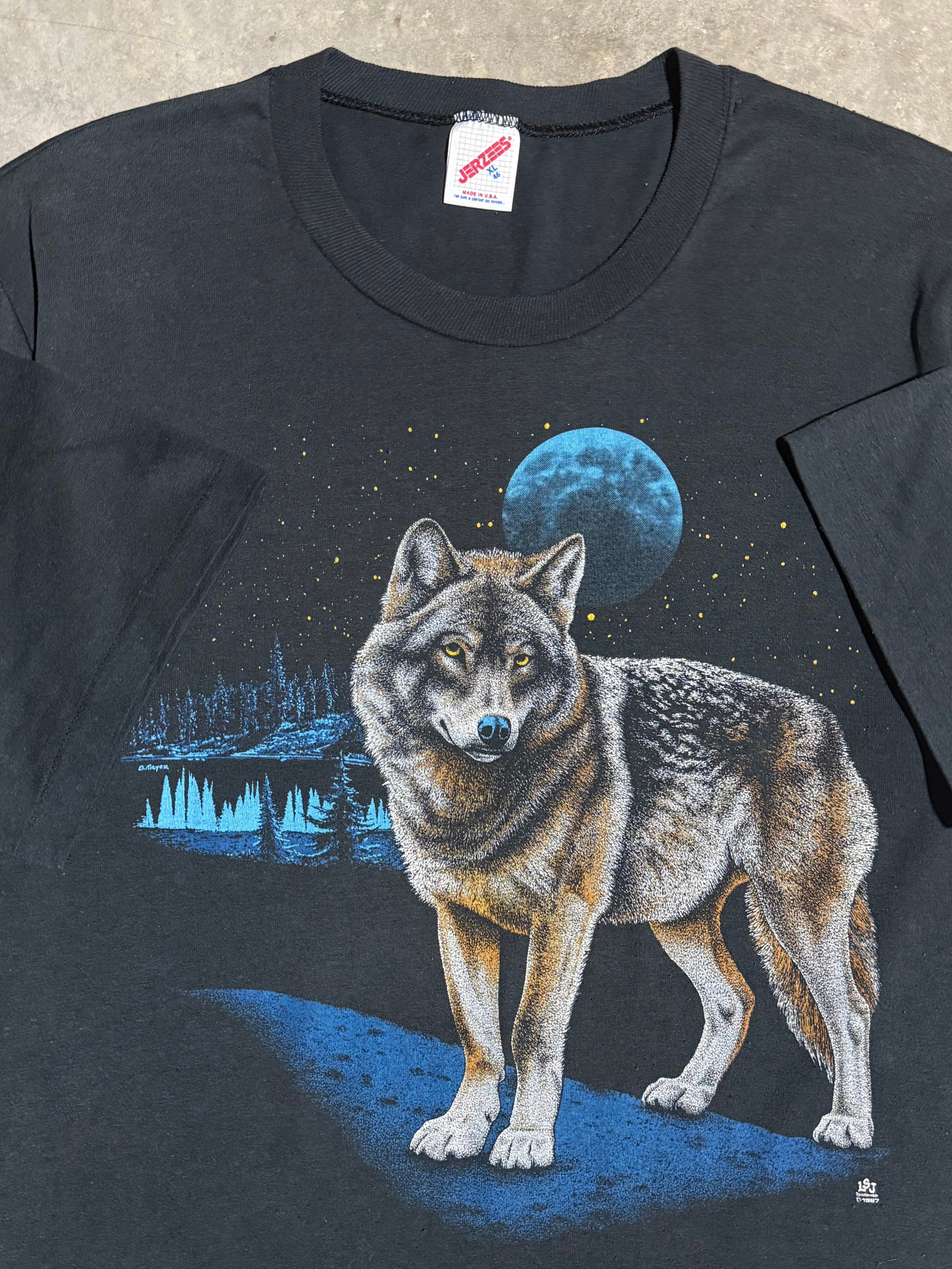 Vintage 1987 Wolf T-Shirt (L)