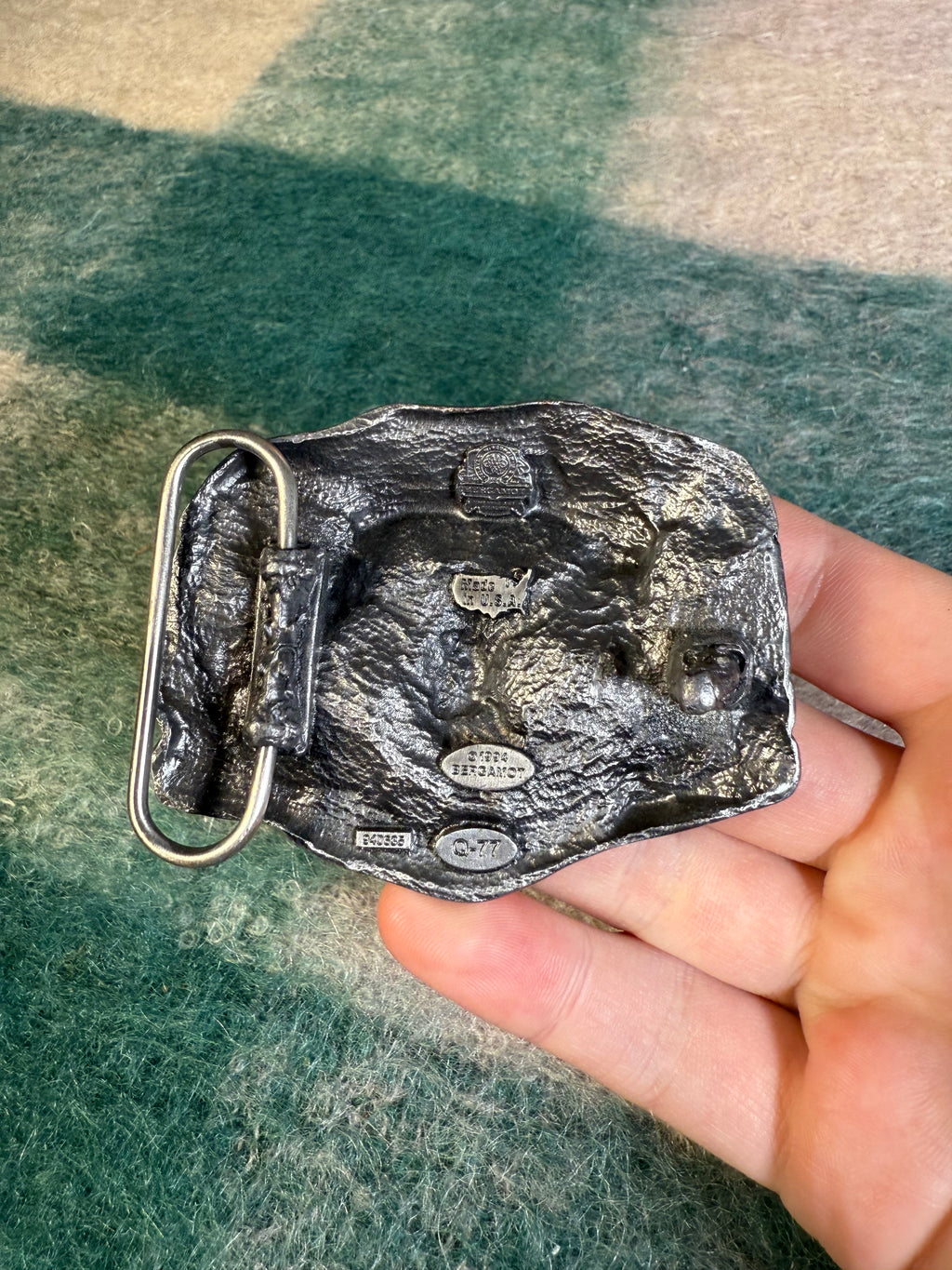 Vintage 3 Face Grim Reaper Belt Buckle