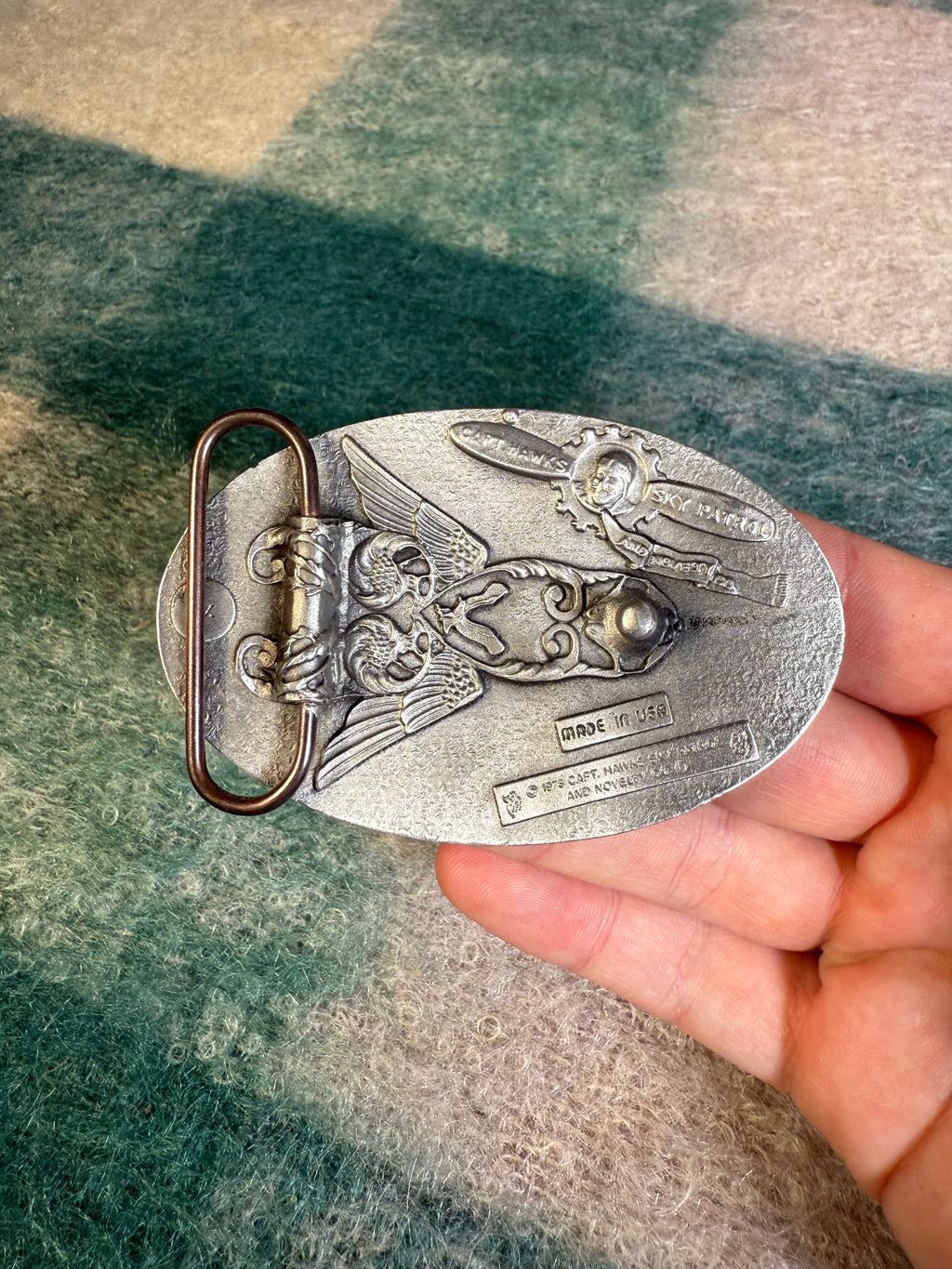 Vintage No Nukes Belt Buckle