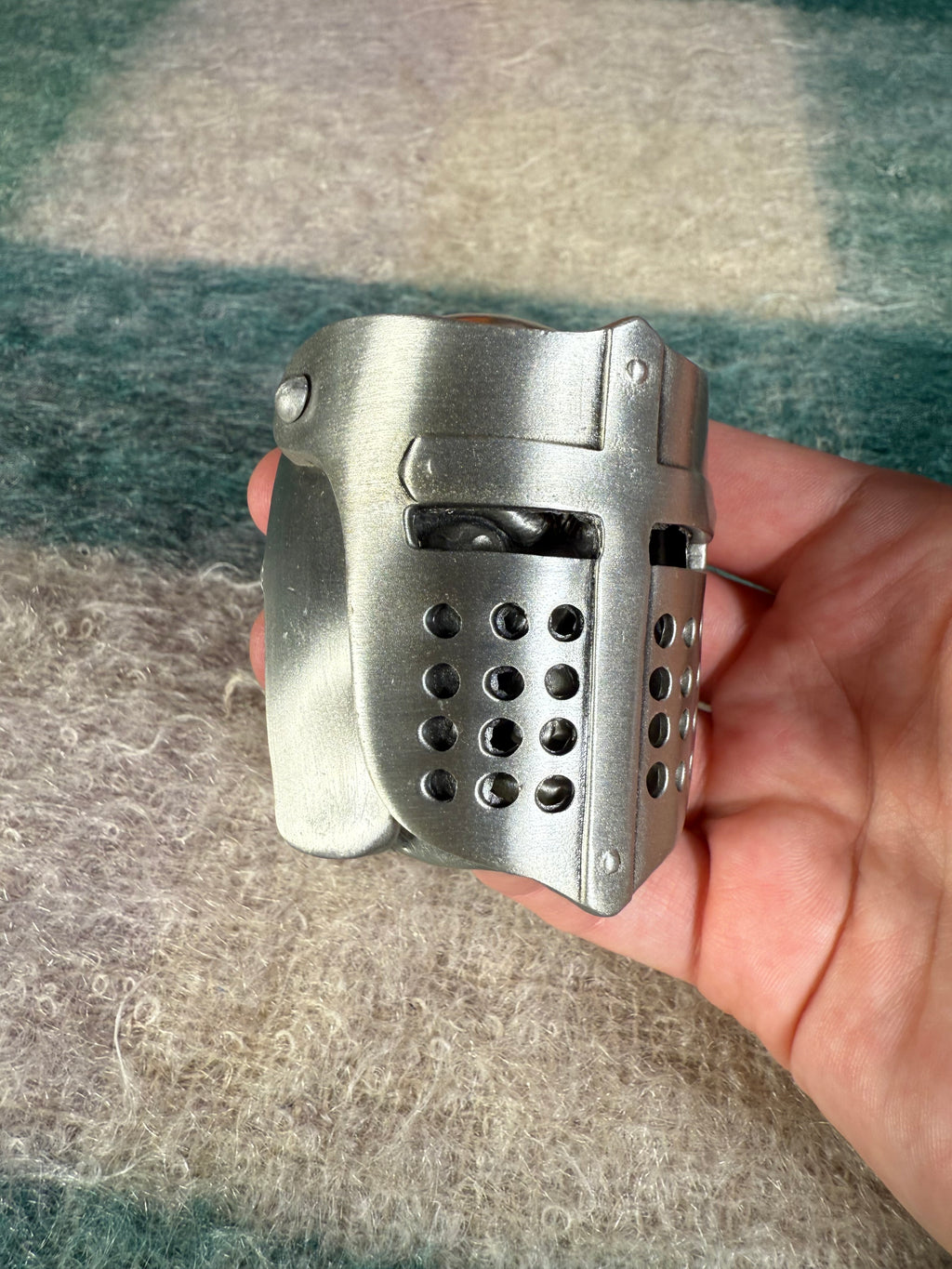 Vintage Moving Mask Zombie Belt Buckle (Read Description)