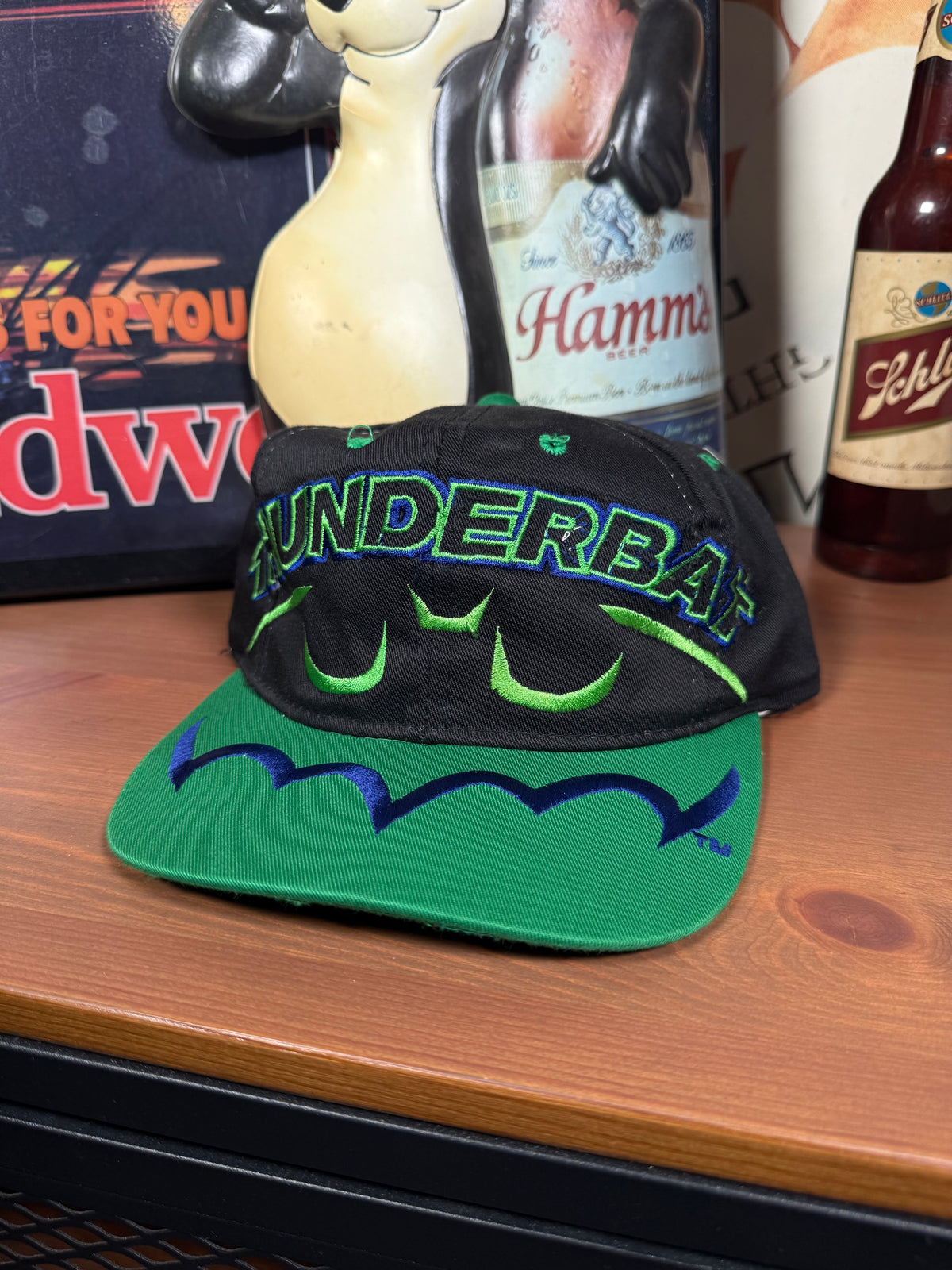 Vintage McDonalds Batman Nascar Thunderbat Youth Snapback