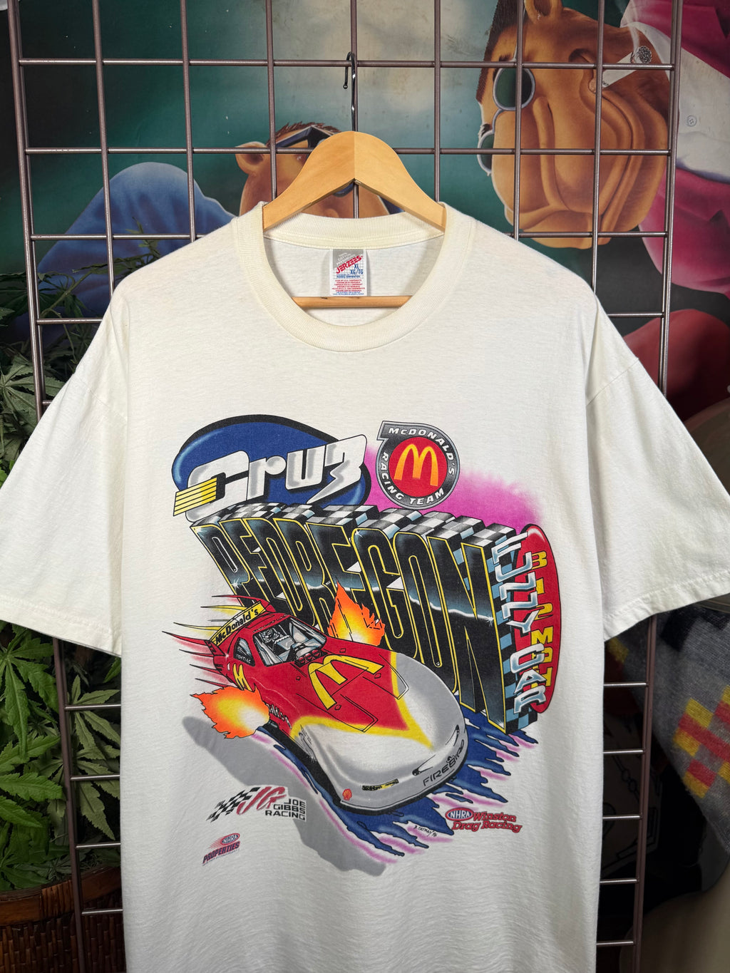 Vintage 1996 McDonalds Racing Team Drag Racing T-Shirt (XL)