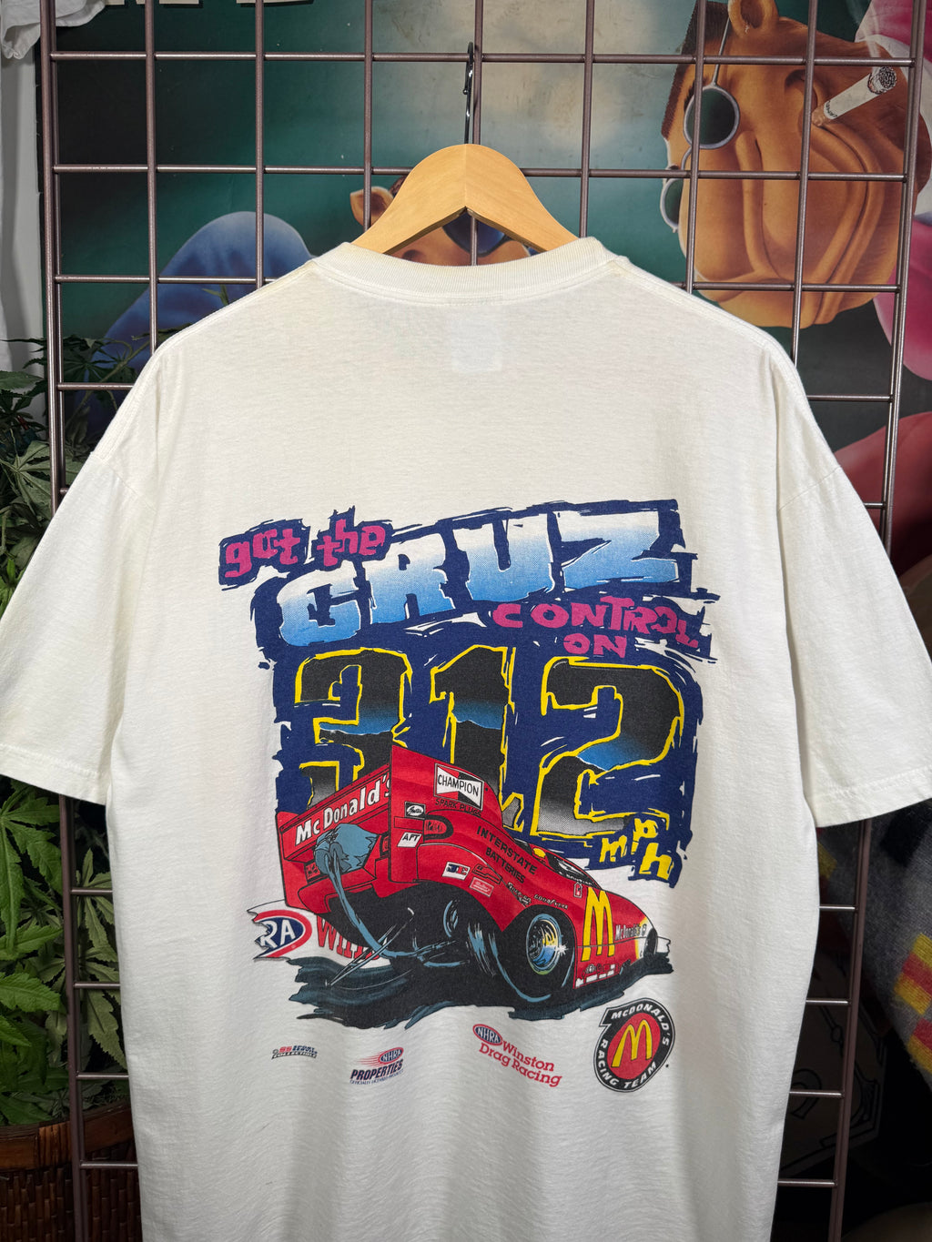 Vintage 1996 McDonalds Racing Team Drag Racing T-Shirt (XL)