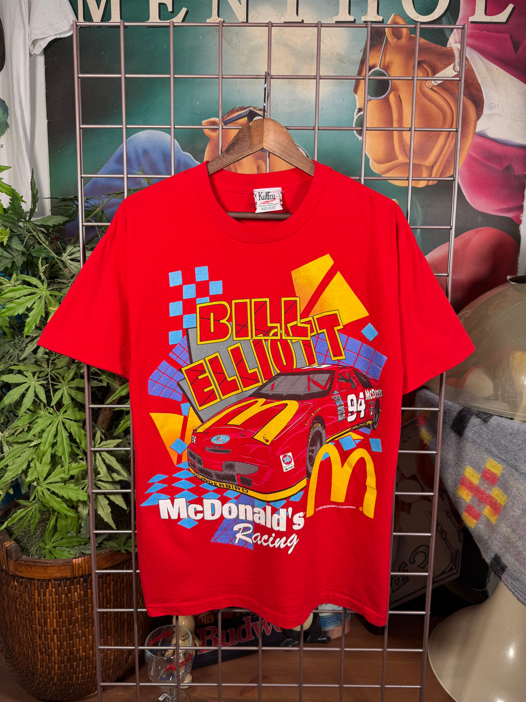 Vintage 1995 McDonalds Racing Team Nascar T-Shirt (L)