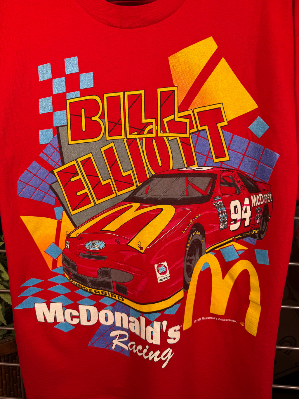 Vintage 1995 McDonalds Racing Team Nascar T-Shirt (L)