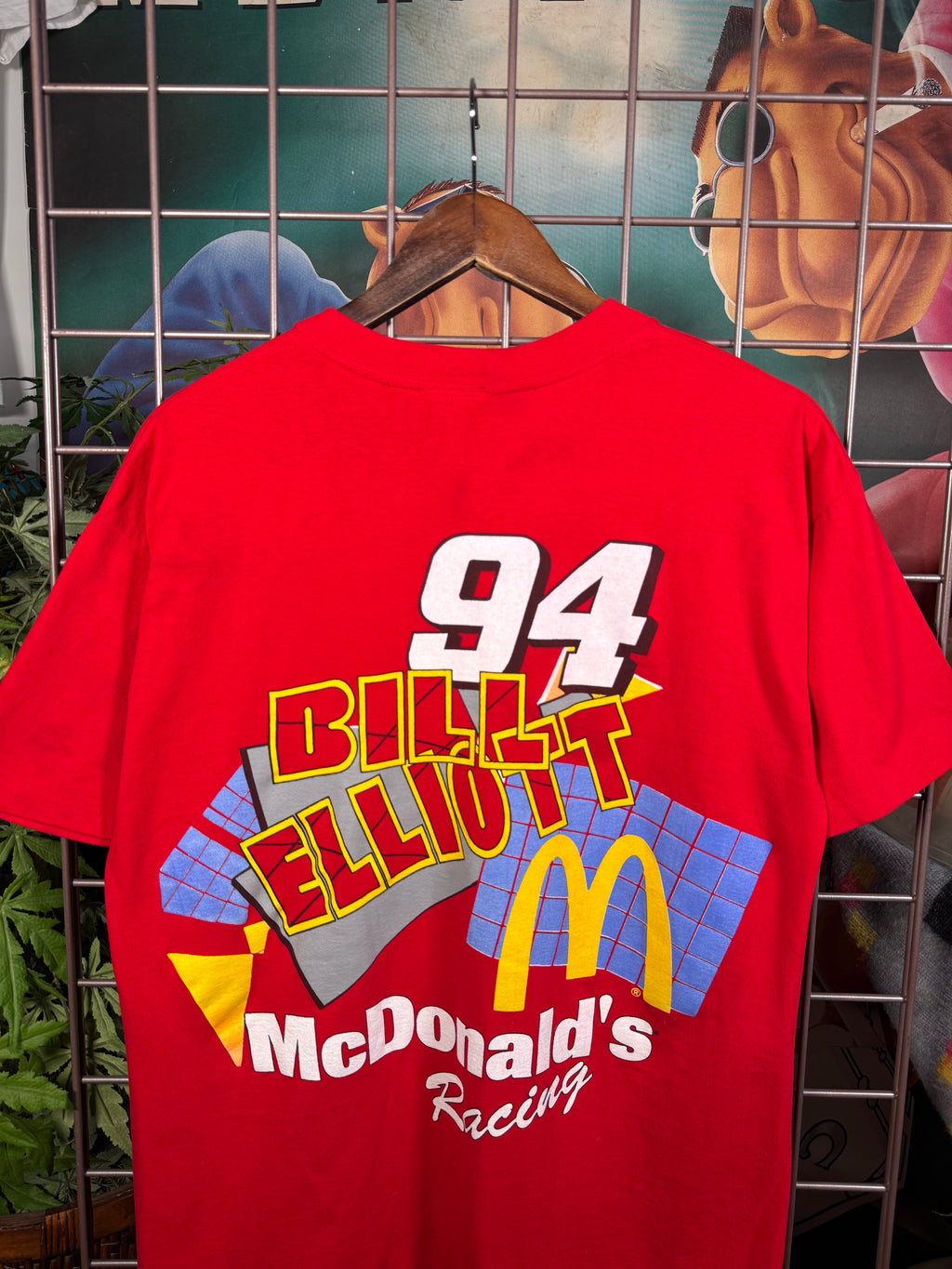 Vintage 1995 McDonalds Racing Team Nascar T-Shirt (L)