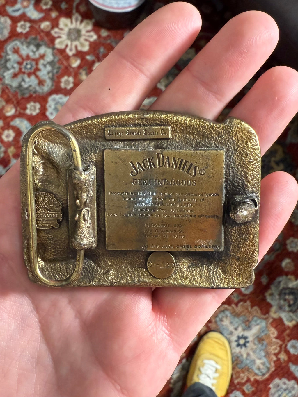 Vintage Jack Daniels Whiskey Belt Buckle
