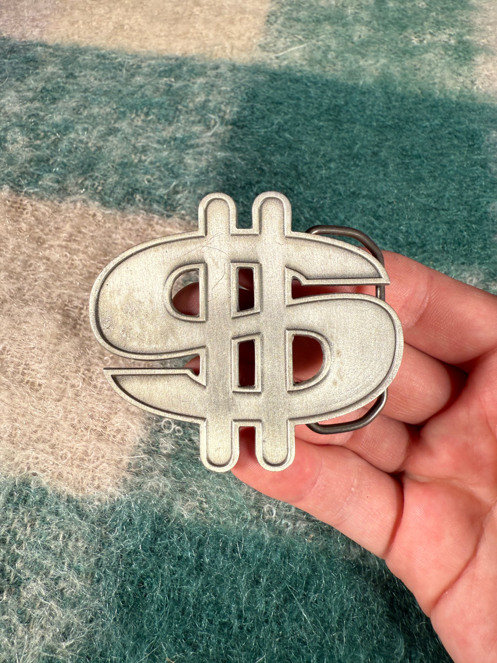 Vintage 2000s $ Money Sign Belt Buckle