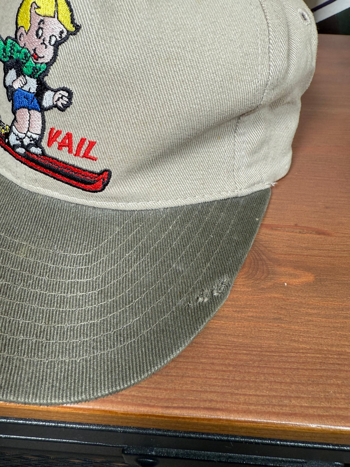 Vintage 1993 Richie Rich Vail Skiing Strapback American Needle Hat