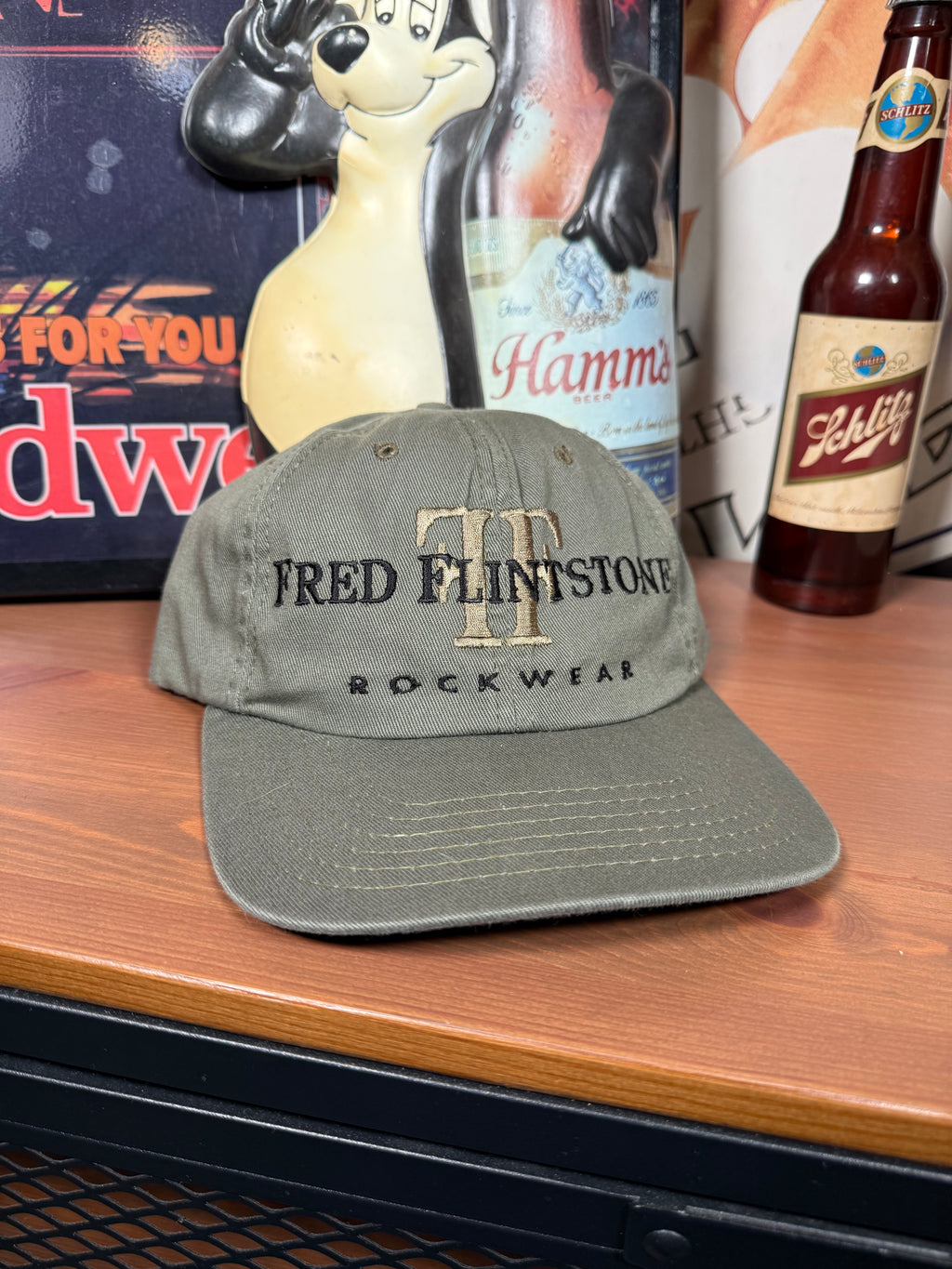 Vintage 1998 Fred Flintstone Embroidered Hat