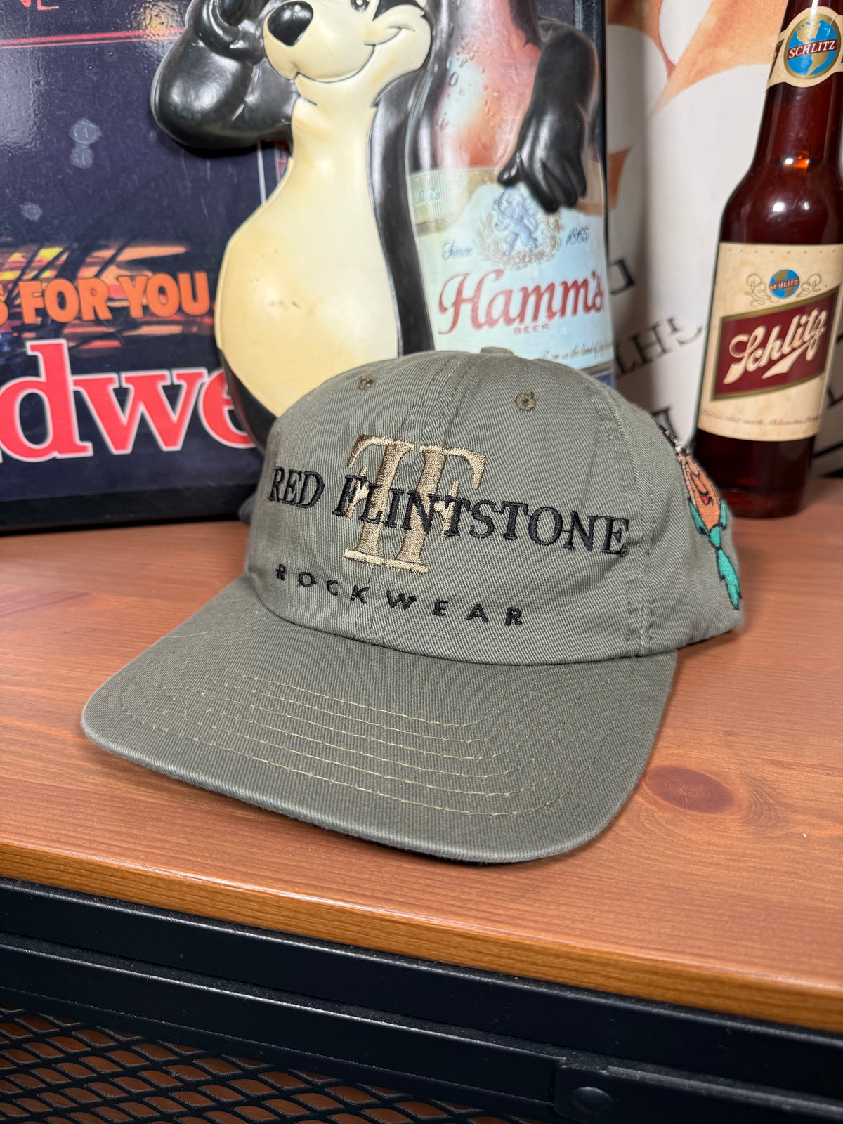Vintage 1998 Fred Flintstone Embroidered Hat