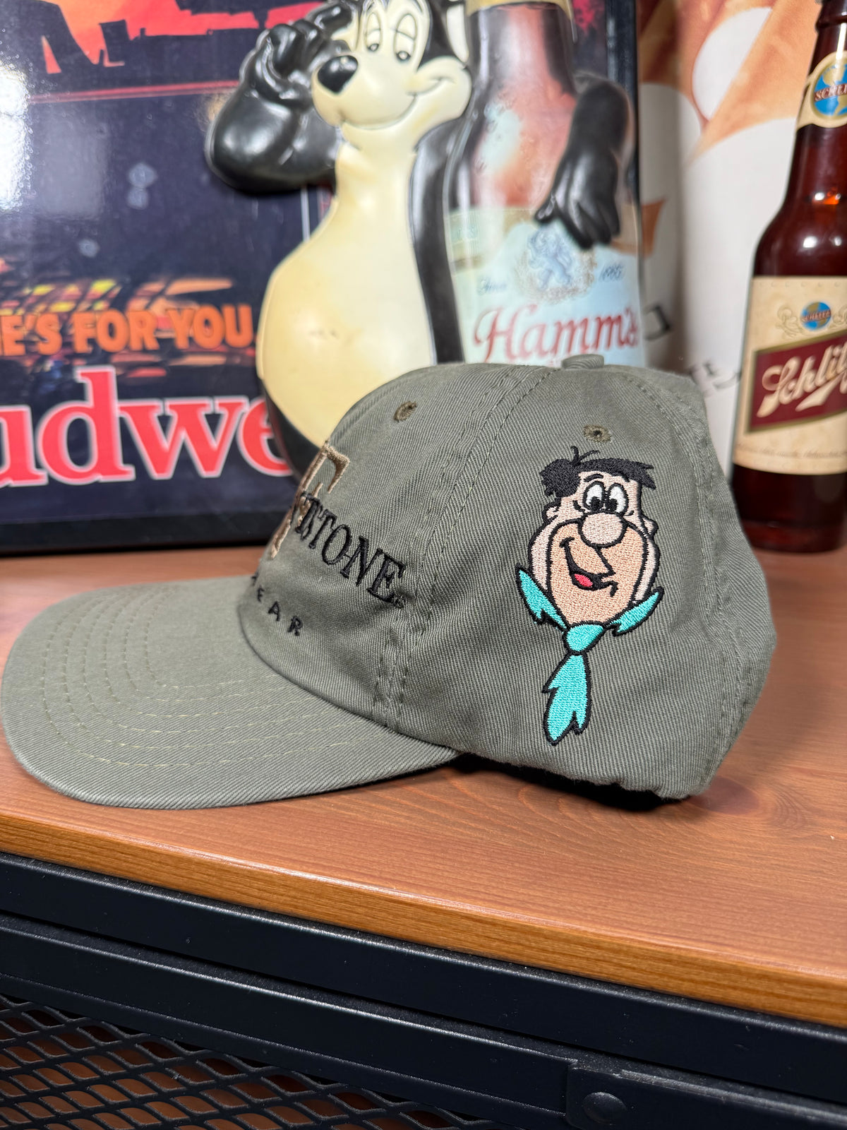 Vintage 1998 Fred Flintstone Embroidered Hat