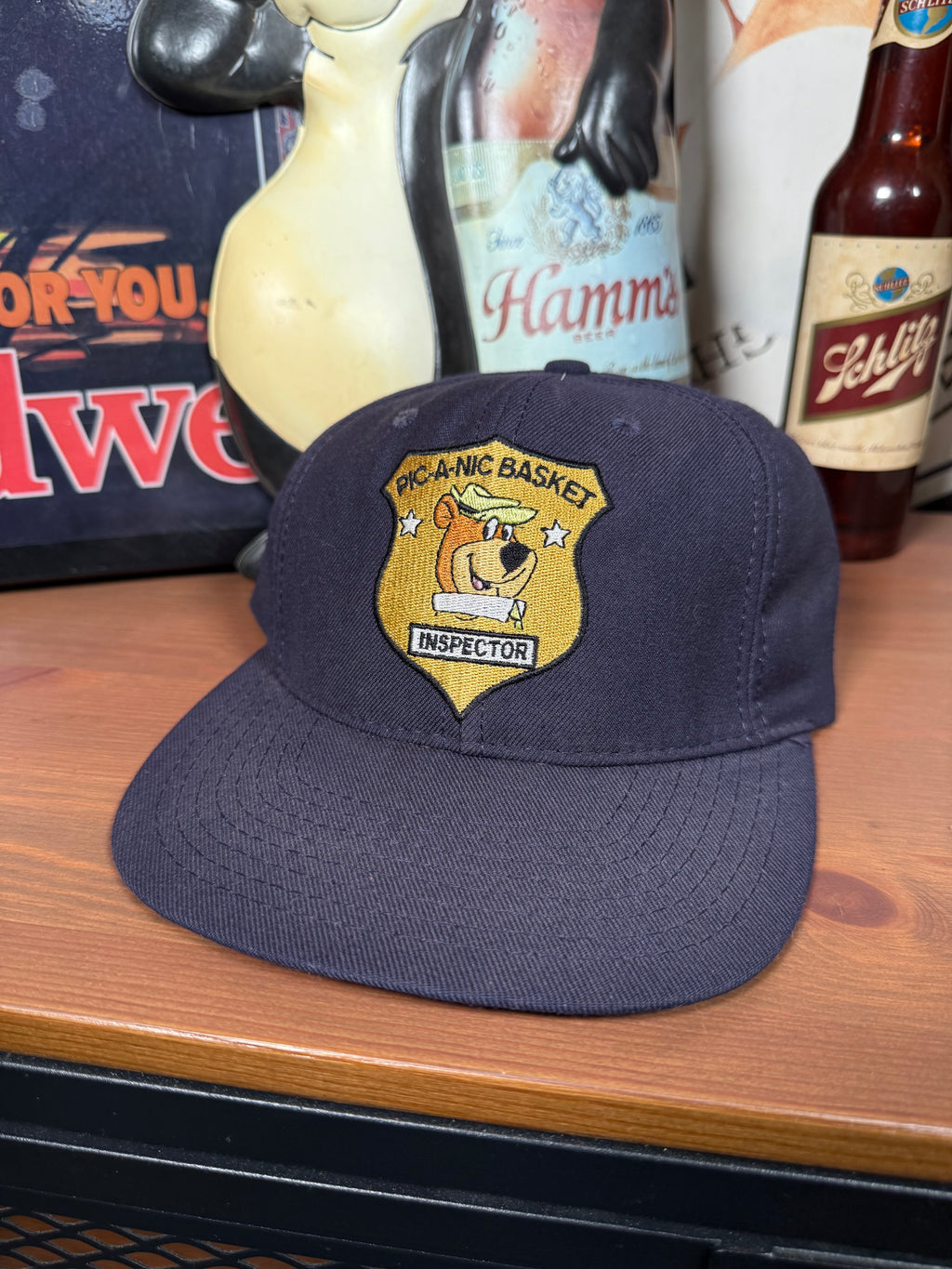 Vintage Yogi Bear Pic-A-Nic Basket Inspector Yellowstone Snapback