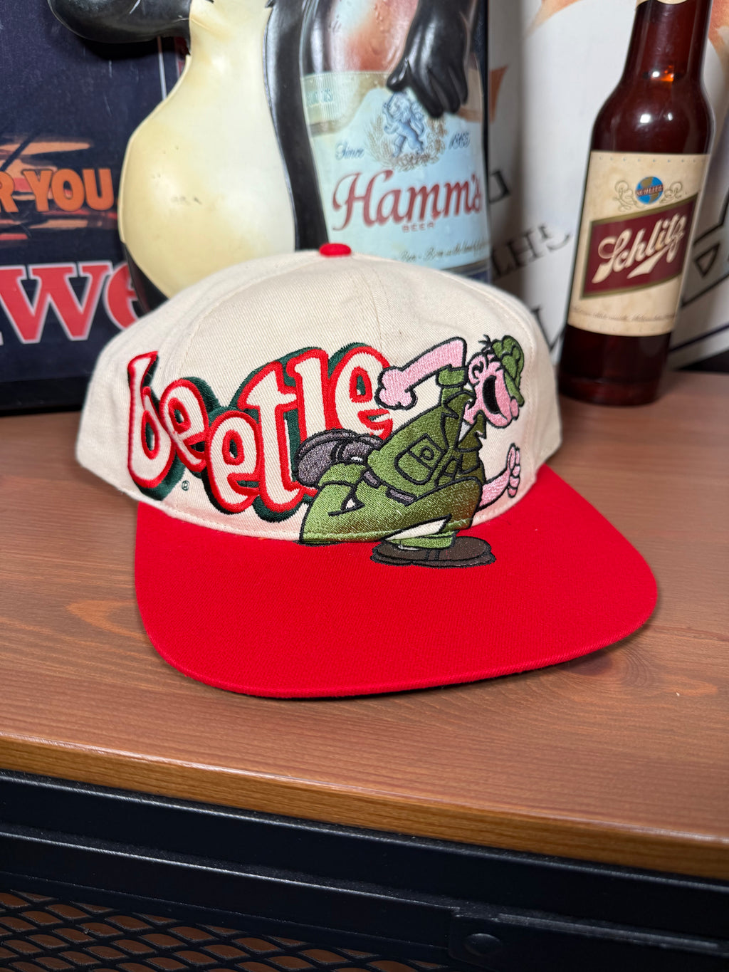 Vintage 90s Beetle Bailey Head Start Snapback Hat