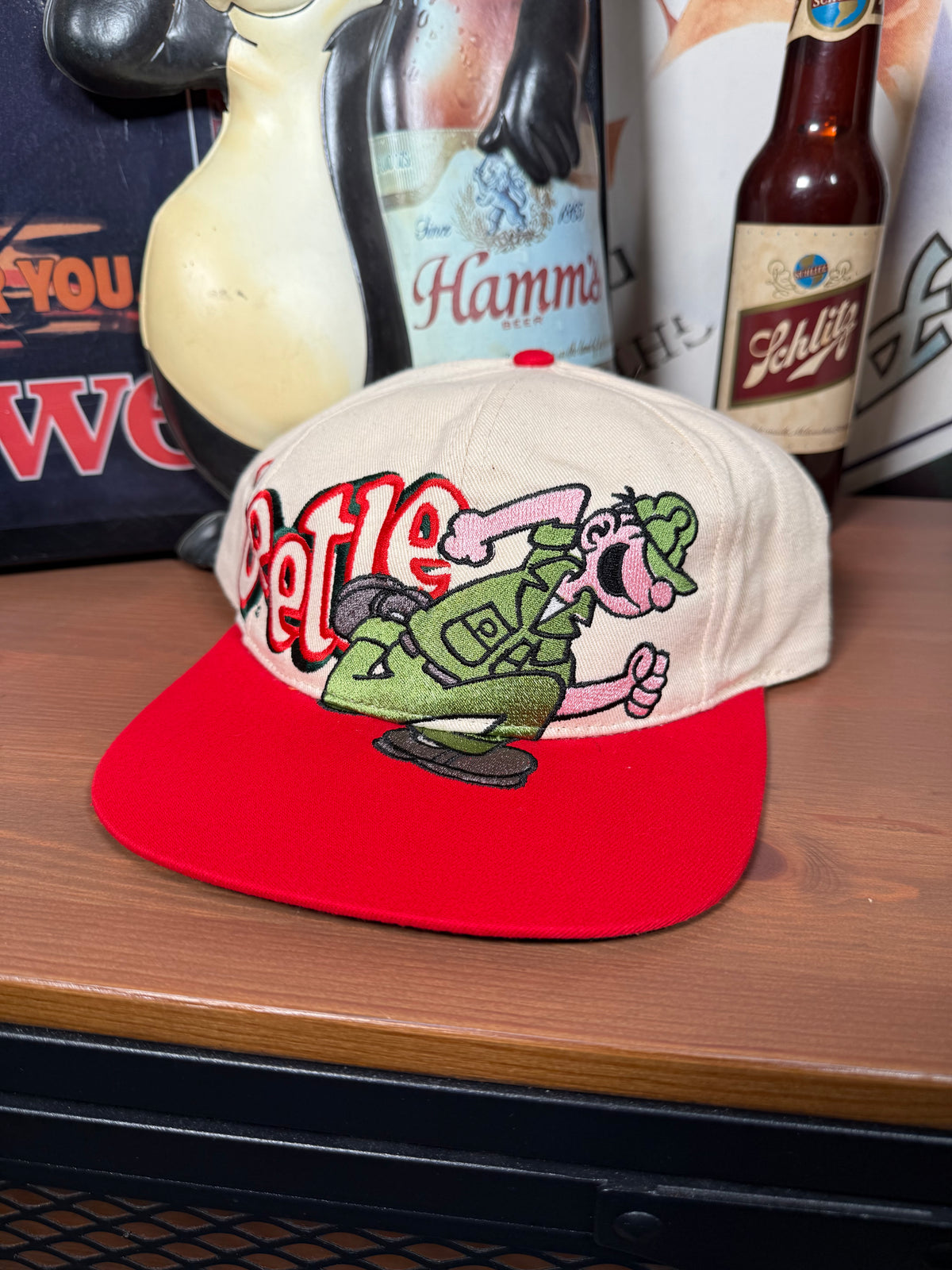 Vintage 90s Beetle Bailey Head Start Snapback Hat