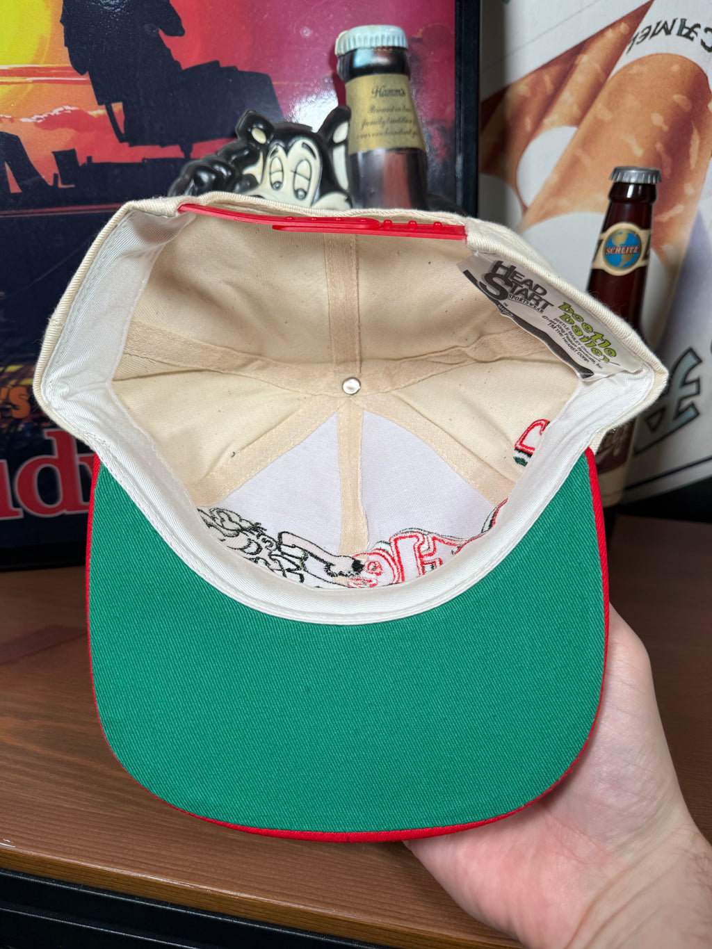 Vintage 90s Beetle Bailey Head Start Snapback Hat