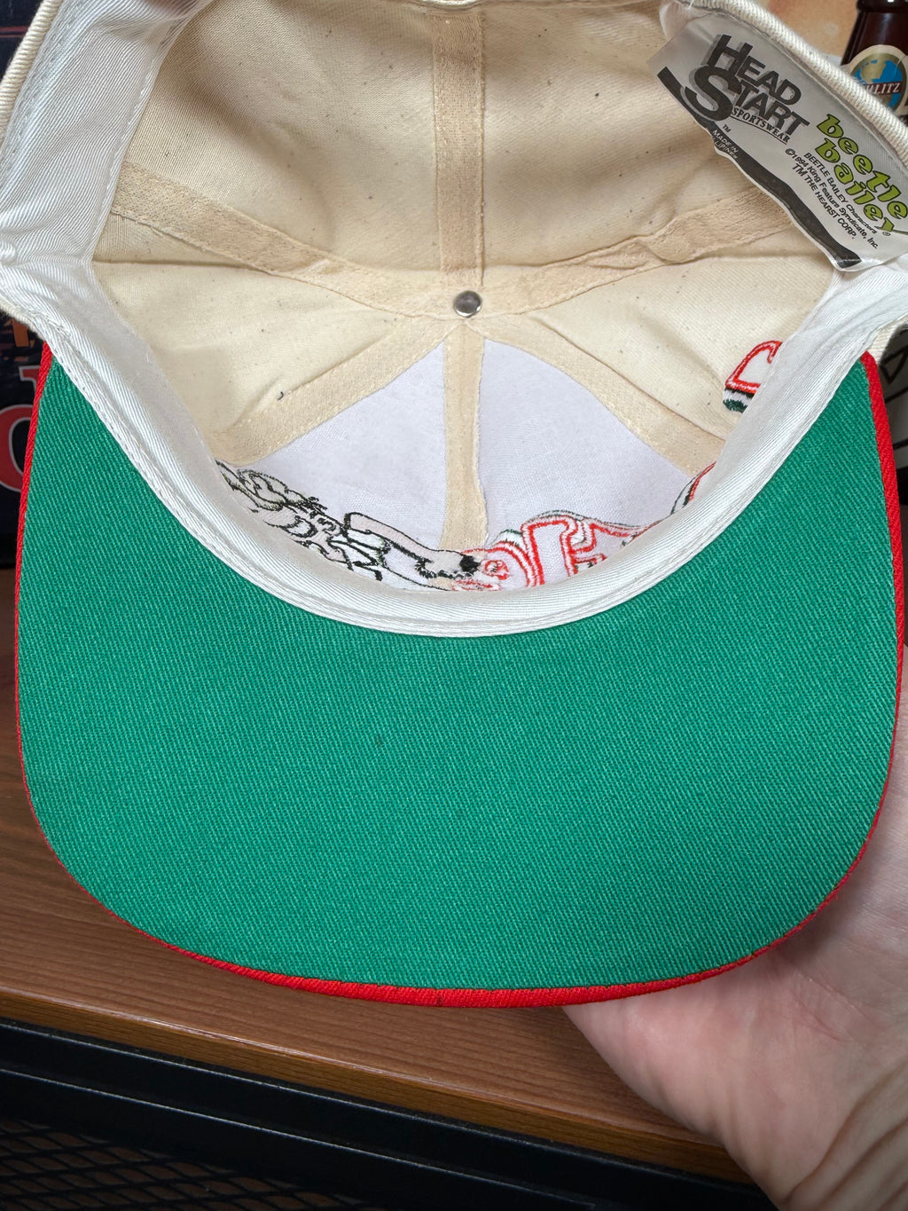 Vintage 90s Beetle Bailey Head Start Snapback Hat